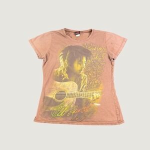 Zion Rootswear Bob Marley Is This Love Graphic Tee Brown Large